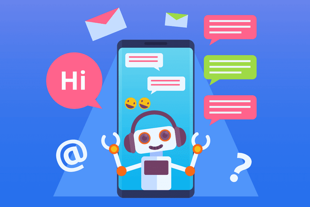 chatbot answering customers