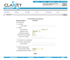 ClarityTel Notification Editor 