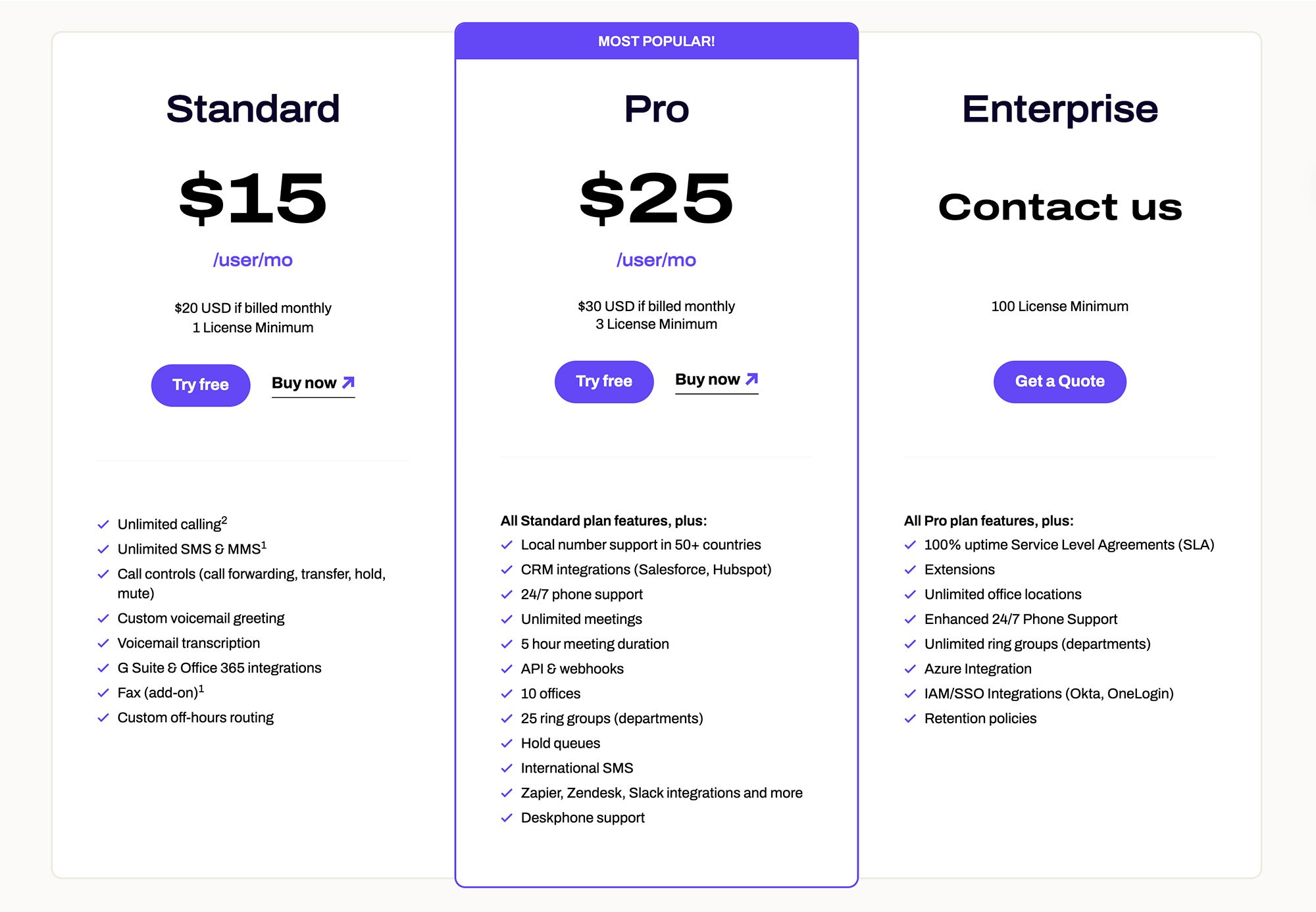 Dialpad Plans and Pricing