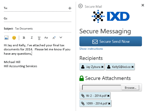 IXD Secure Mail