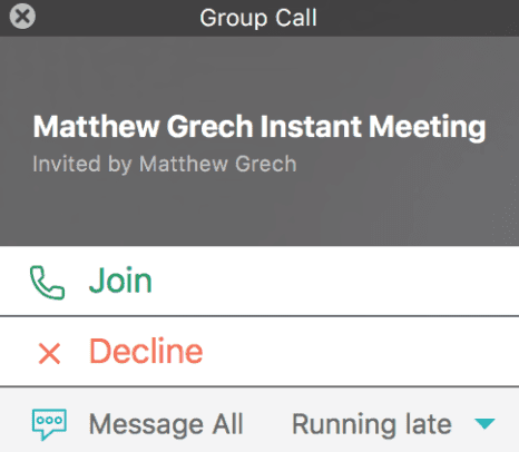 Amazon Chime Instant Meeting