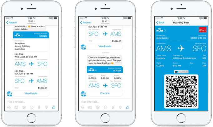 Airline mobile tickets