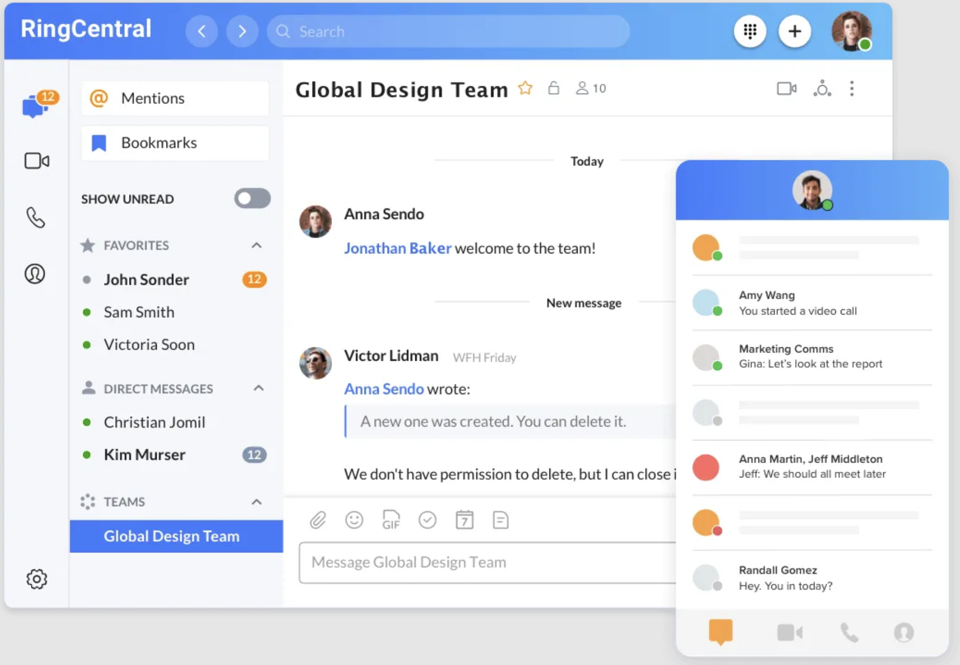 RingCentral MVP Messaging & Chat Capabilities