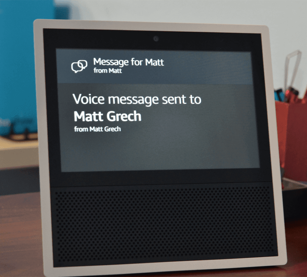 Echo Show Voice Messaging
