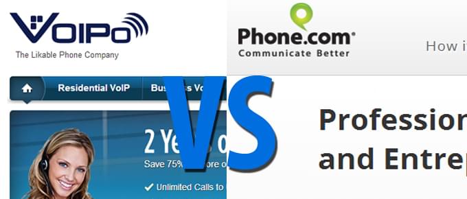VOIPo vs Phone.com Comparison