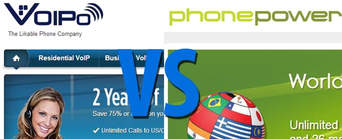 Phone Power vs VOIPo Comparison