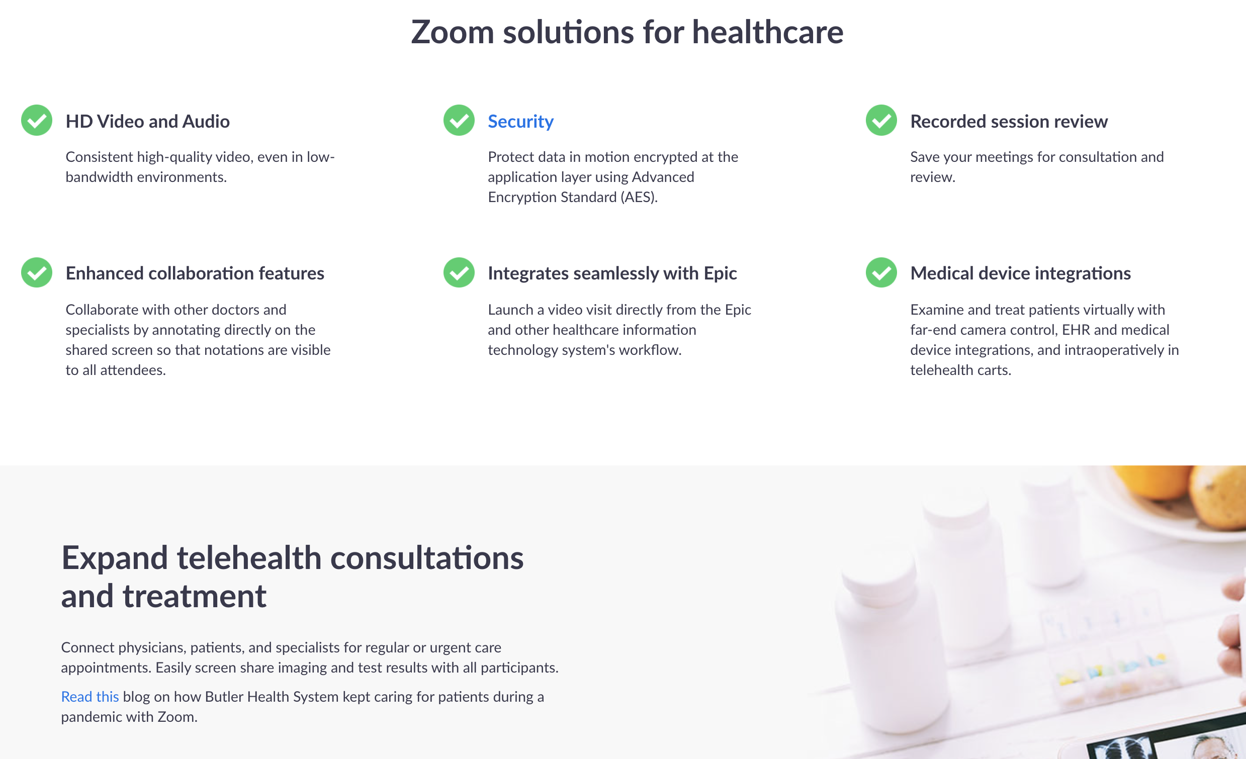 Zoom for Healthcare